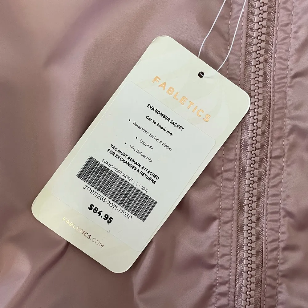 NWT FABLETICS Eva Reversible Bomber Jacket Size L - Image 10