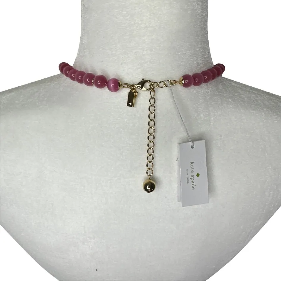 NWT Kate Spade The Swing Things Tassel Pink Necklace - Image 4