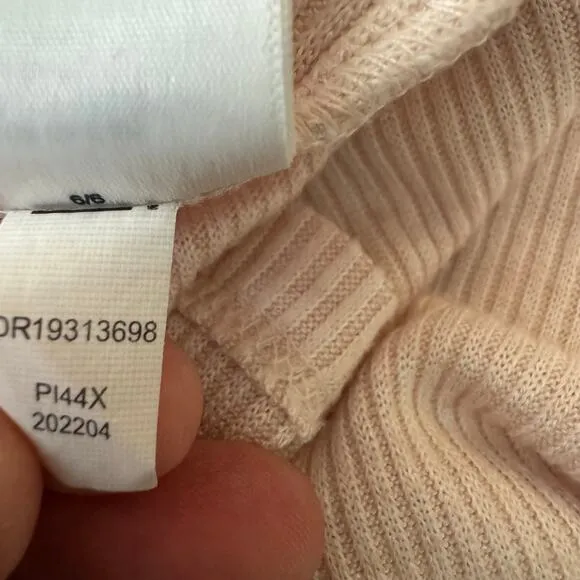 Daily‎ Ritual Cozy Knit Rib Heathered Pink Tiered Tank Dress Size XS - Image 9