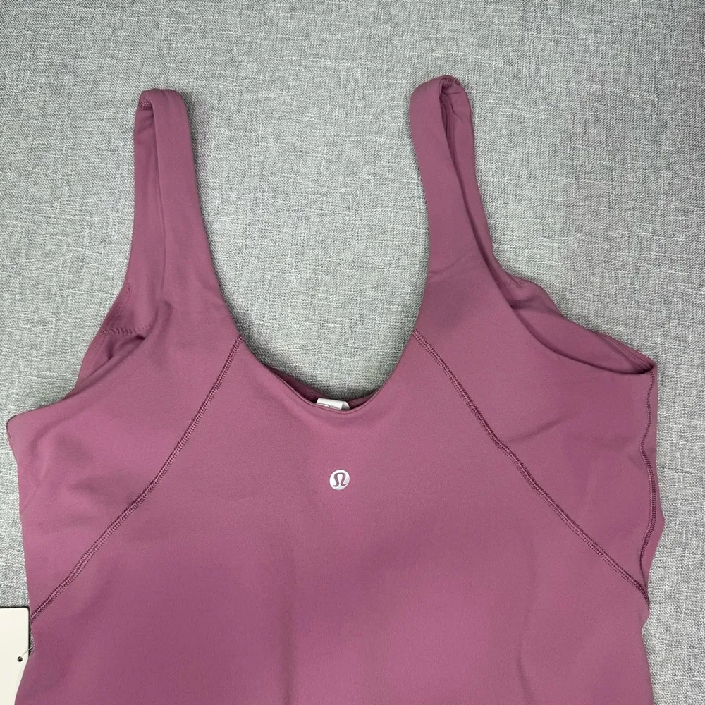 Lululemon Align Nulu Bodysuit Sleeveless Velvet Dusk Purple Size 14 NWT - Image 8