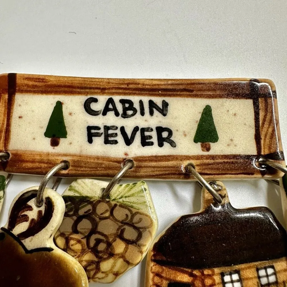 Cabin Fever vintage dangling brooch - Image 2