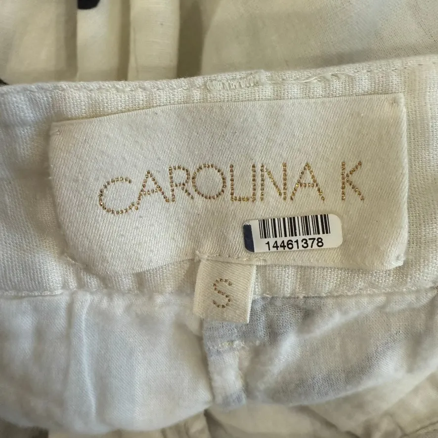 Carolina K Zai Trousers in Cream, Size S - Image 7