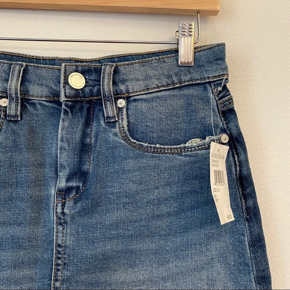 Blank NYC Two Faced Denim Mini Skirt Size 24 - Image 7