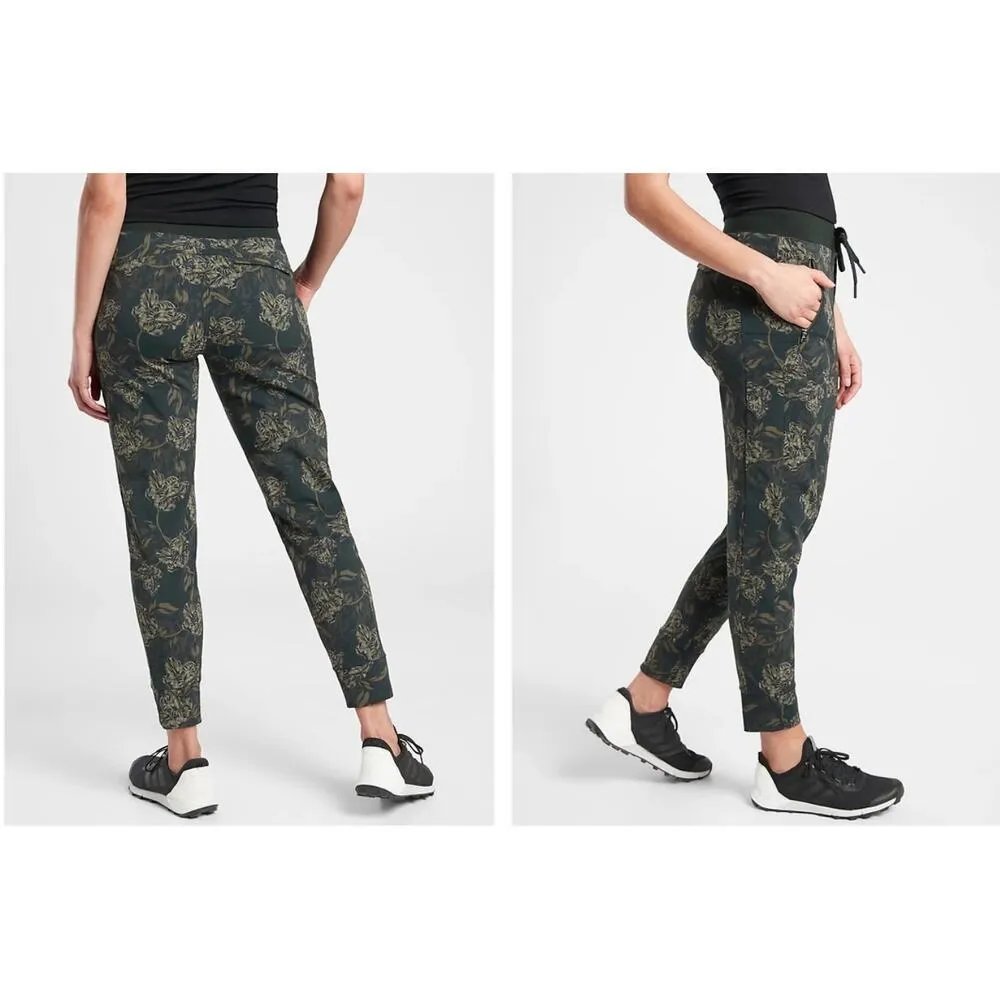 ATHLETA Trekkie North Printed Jogger Fitted Mid-rise Moody Floral Women's sz. 0 - Image 2