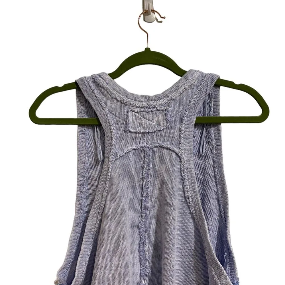 Free People Dew Shine Blue Slim N Simple Tank Sz S - Image 9