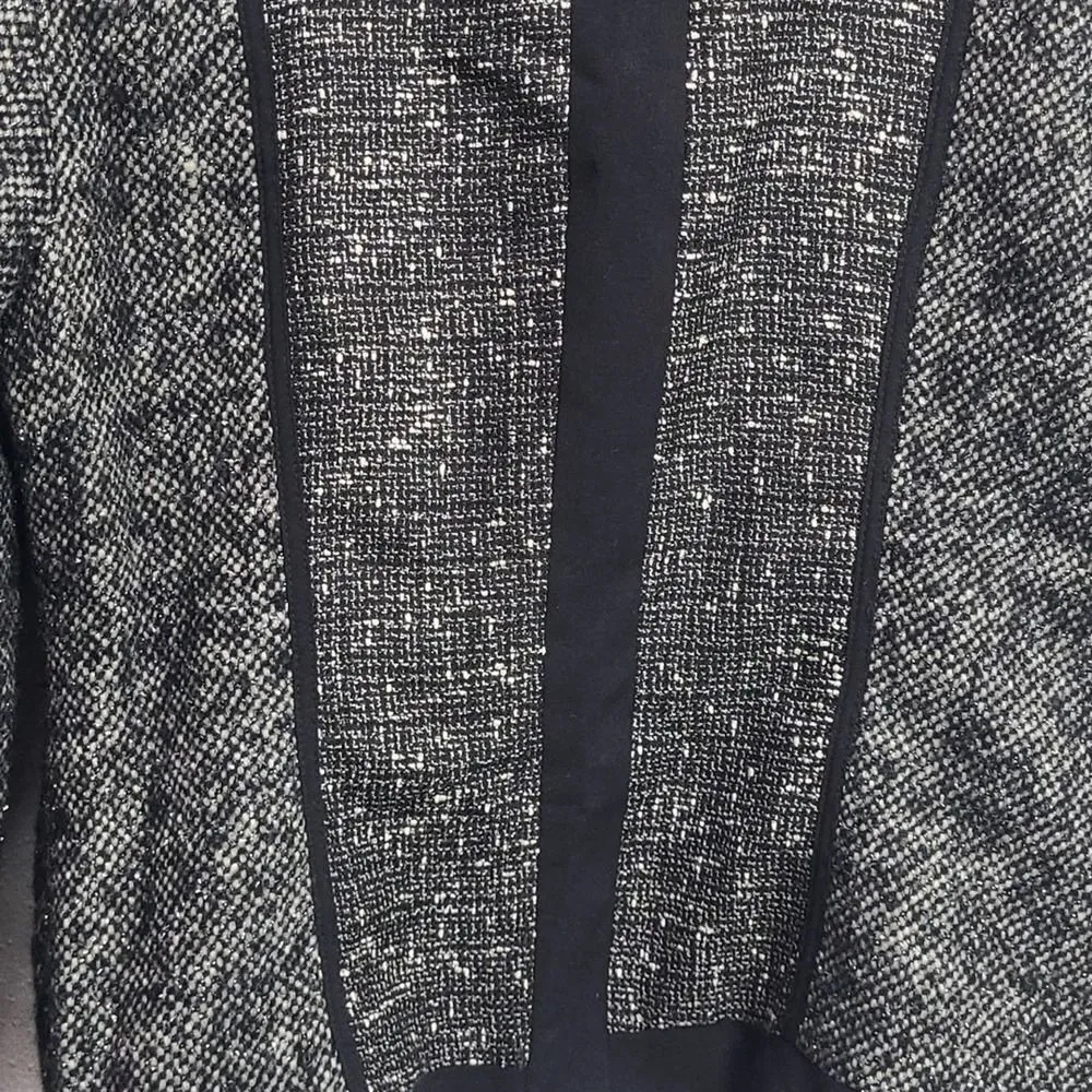 NWOT Narciso Rodriguez for Design Nation Tweed Wool Blend Jacket Size Small Black - Image 5