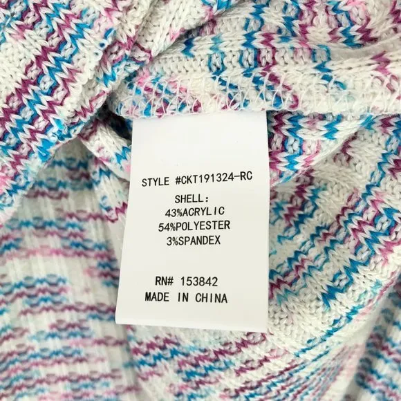 Code x Mode New Space Dye V-Neck Sweater Lightweight Knit Pullover - Image 13