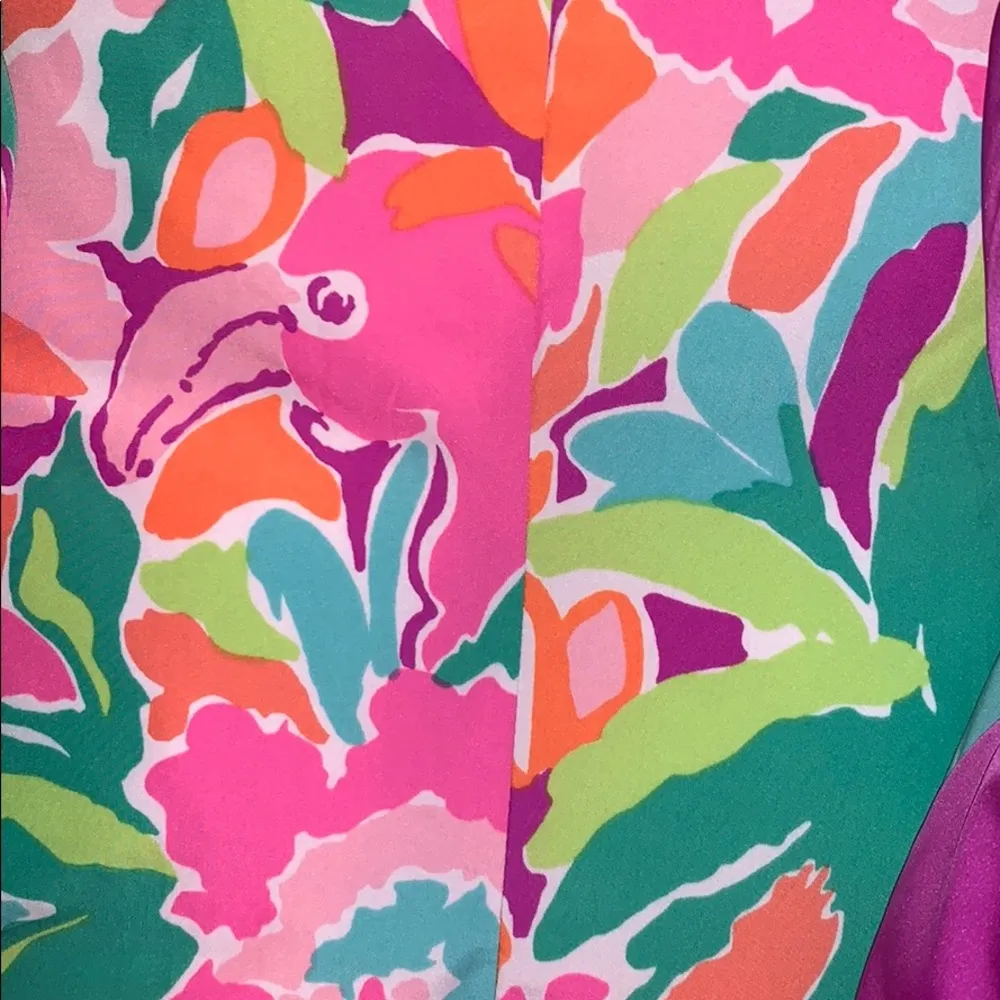 Lilly Pulitzer Fuchsia Purple Kate Puffer Vest - Image 4