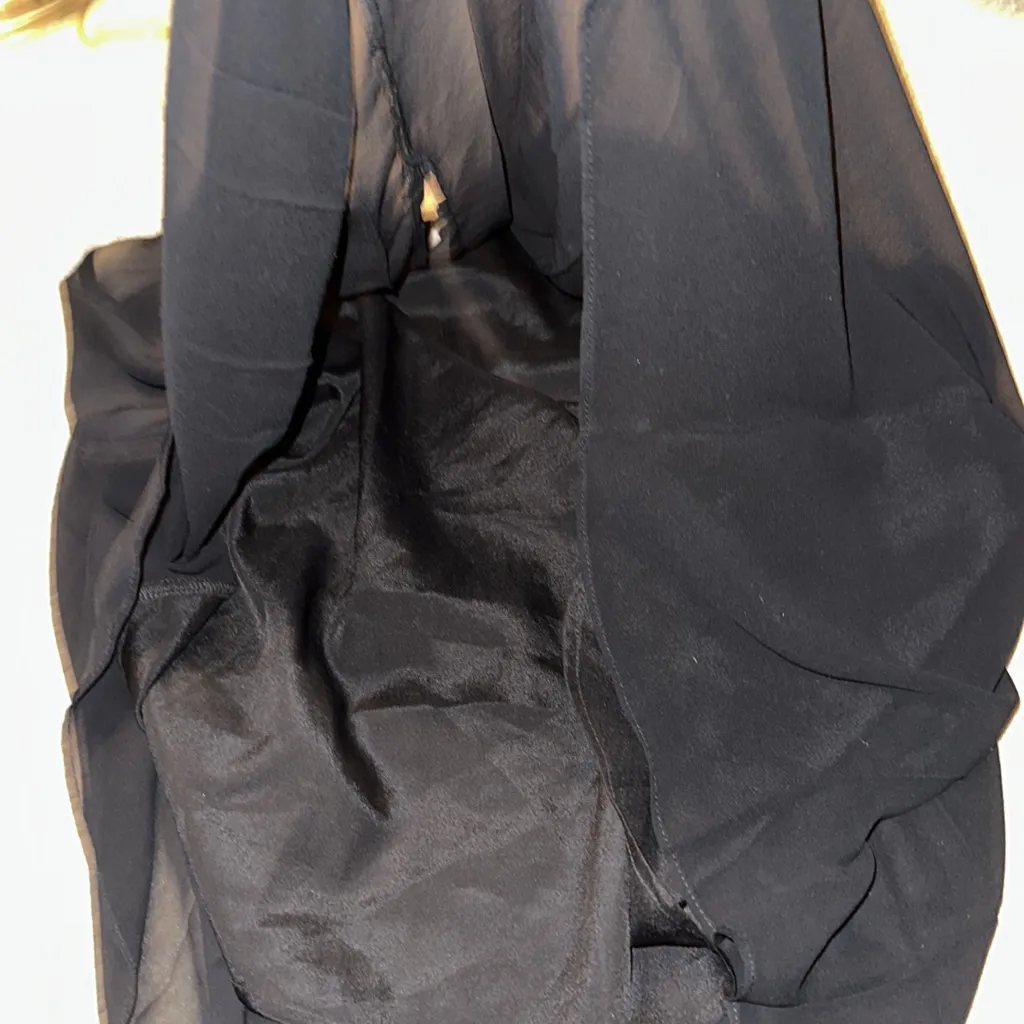 BCBG generation black sheer back blouse medium - Image 5