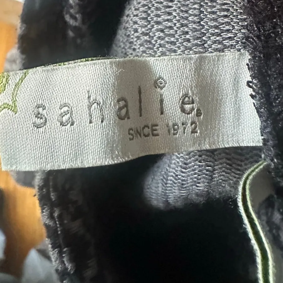 Sahalie Black & Gray Patterned Turtleneck Dress – Size S - Image 7