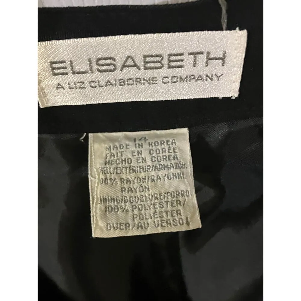 Elisabeth Rayon Lined Dress Pants Black Size 14 - Image 5