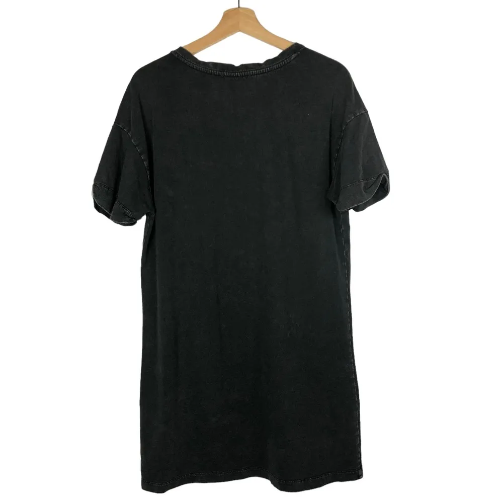 Elodie Faded Black Short Sleeve Mini T-Shirt Dress M - Image 2