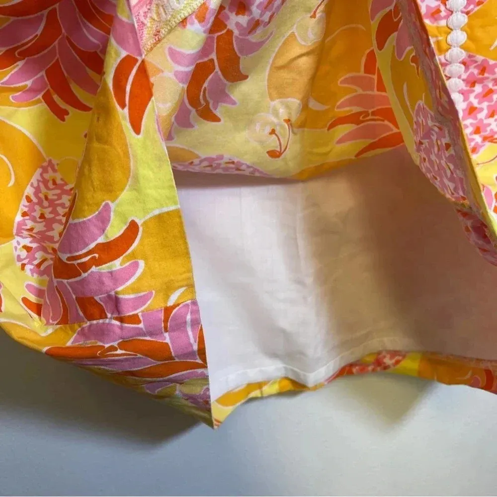 Lilly Pulitzer Sunrise Pina Colada Mini Wrap Skirt - Preppy Pencil Skirt Floral - Image 4
