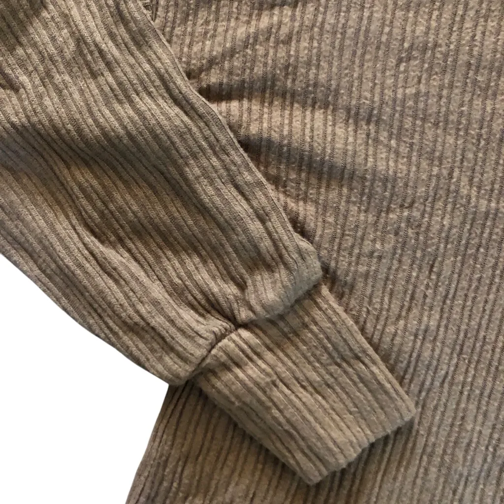 C LNA Brown Rust Ribbed Women Turtleneck Long Sleeve Top Size XS - Image 4