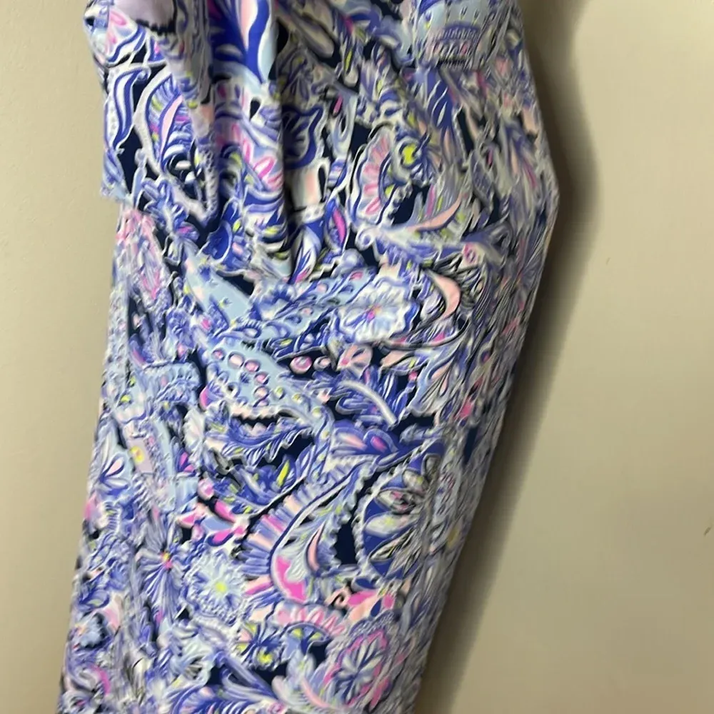 Lilly Pulitzer Namastay In The Jungle SARALYN‎ KNIT DRESS Iris Blue - Image 6