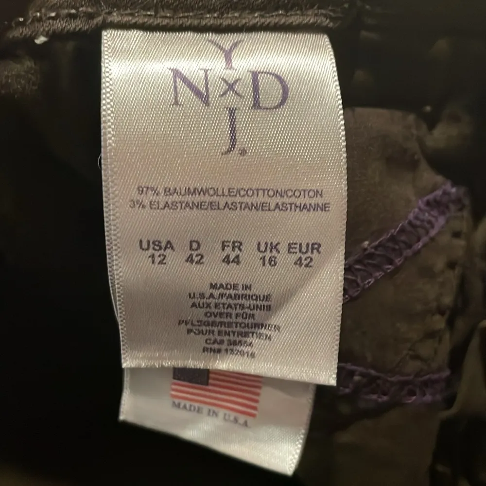 NYDJ- “Billie Mini Bootcut” High Rise Jeans in Coffee Bean Brown- Size 12 - Image 14