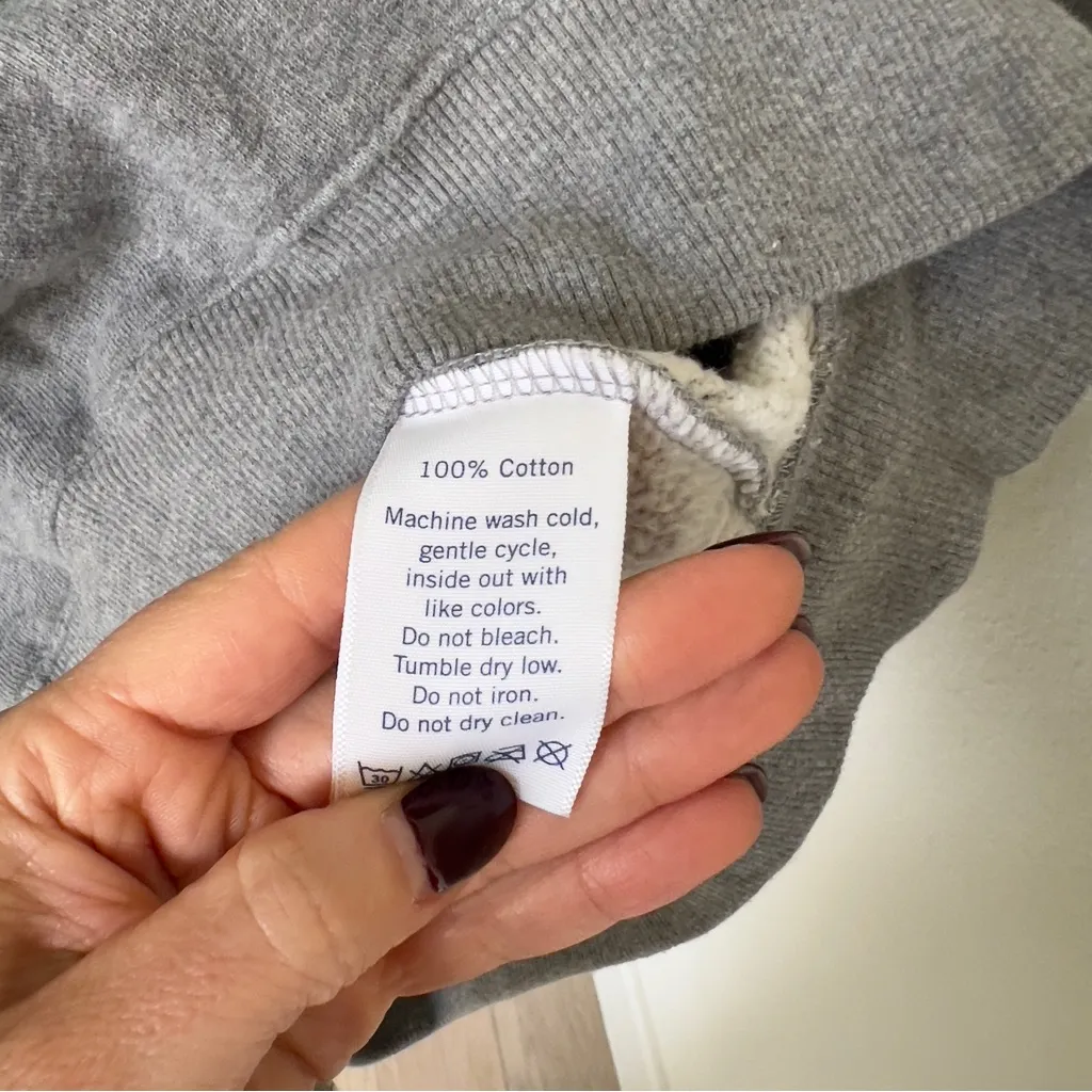 Clare V Melange Oversized Sweatshirt in Gray Grey Size XS - Image 6