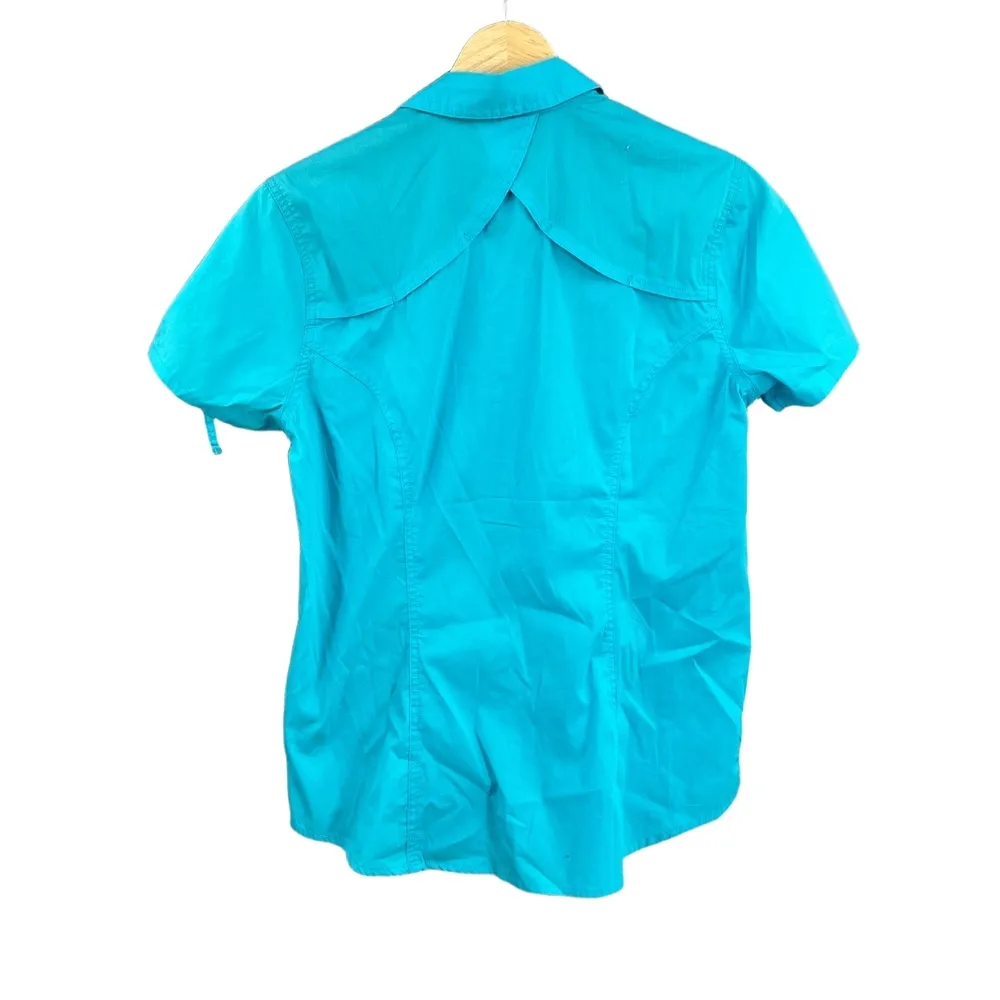 Gramicci Women's Small Turquoise Button - Image 4