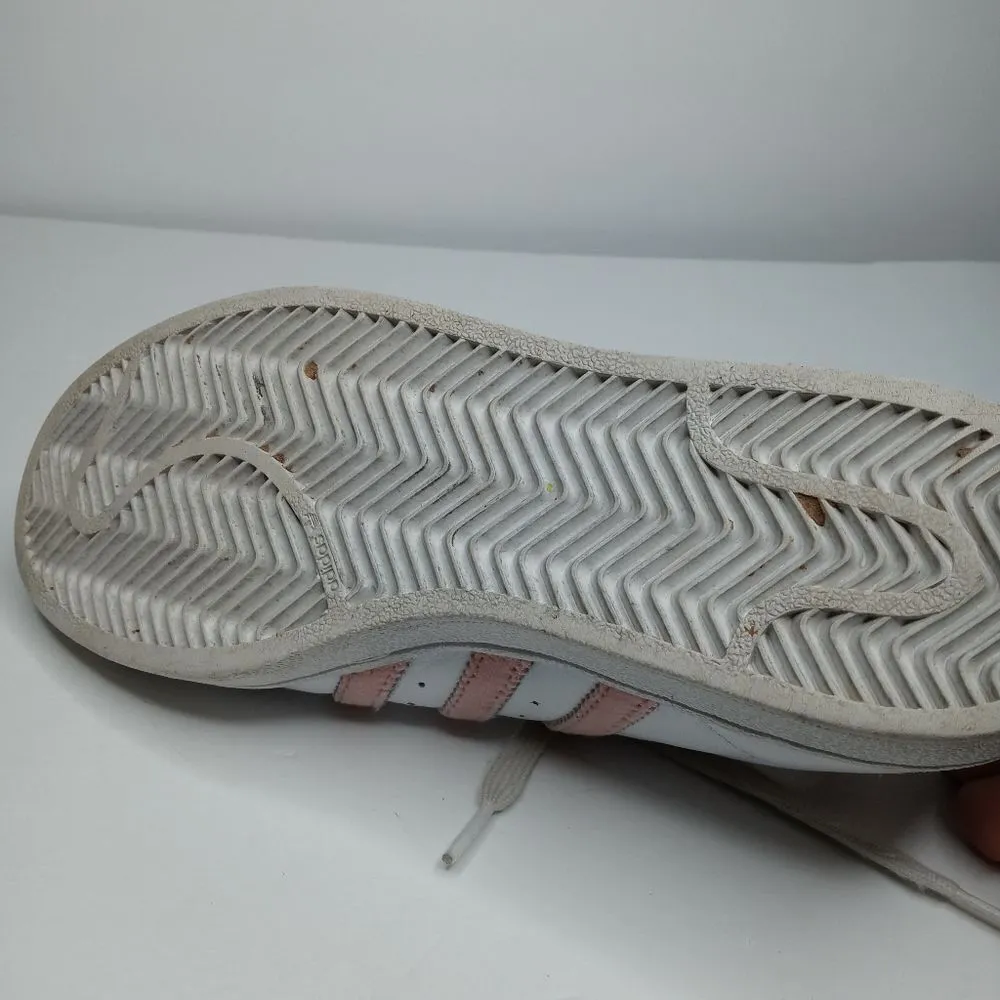 Adidas Superstar white and pink sneakers - Image 7