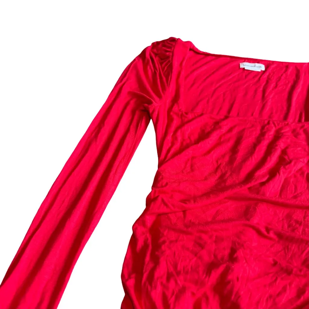 Lovers and Friends Benae Mini Dress Long Sleeve Square Neck Stretch Size Small - Image 4