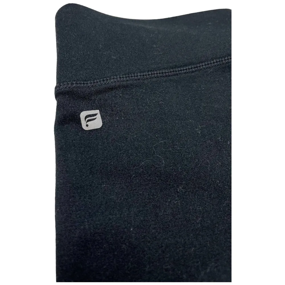 Fabletics Womens Small Define PowerHold Leggings Criss Cross Yoga Workout Black - Image 10