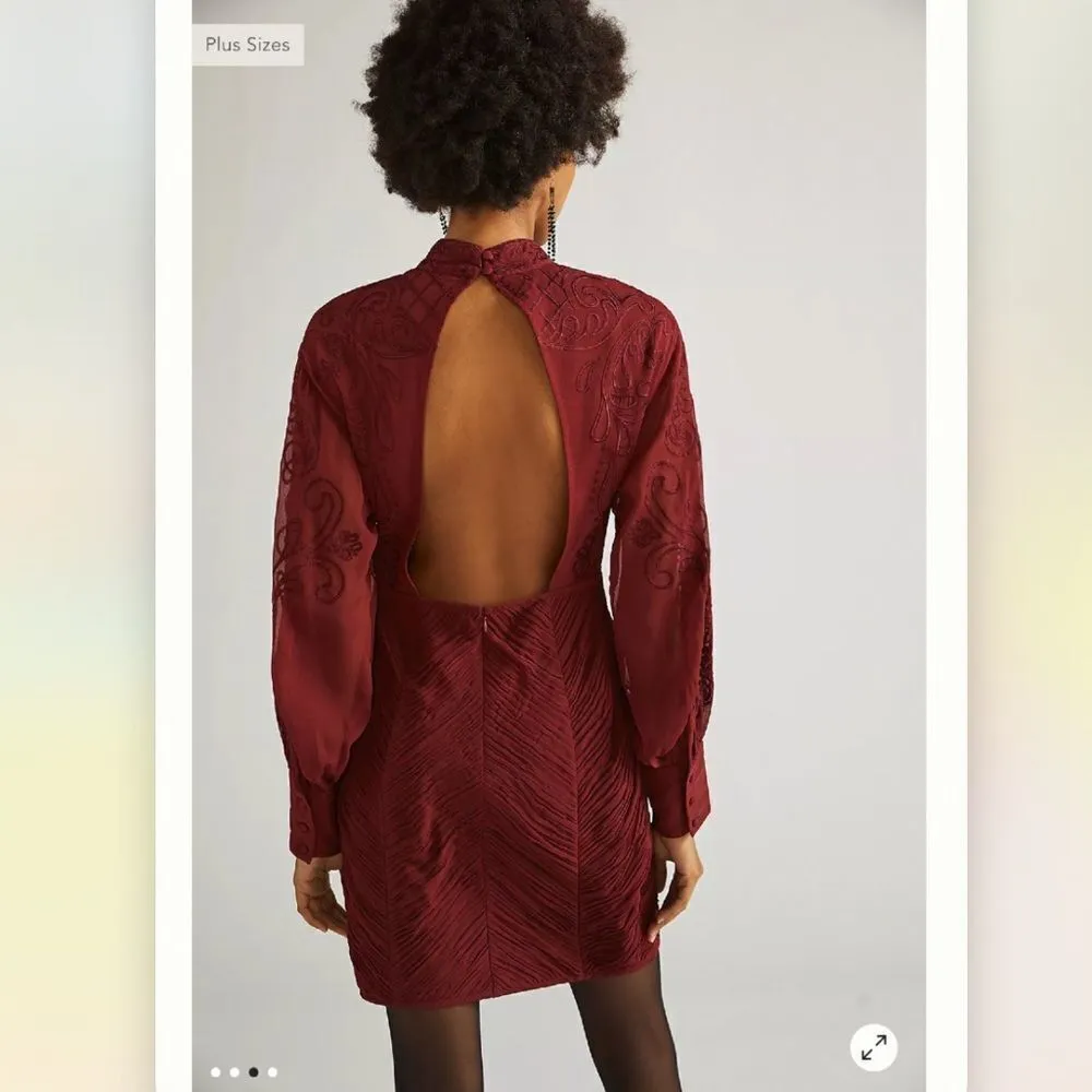 Anthropologie | Not So Serious by Pallavi Mohan Lace Mini Dress Plus Size 16W - Image 5