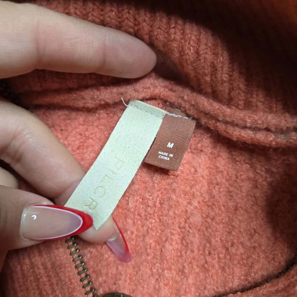 Anthropologie Pilcro Side-Zip Sweater Knit Hoodie Size: M - Image 7