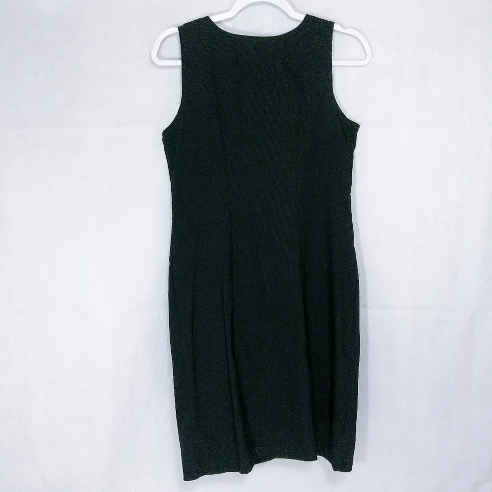 Dylan & Rose Black Crocodile Print Shift Dress Edgy Contemporary Size S - Image 2