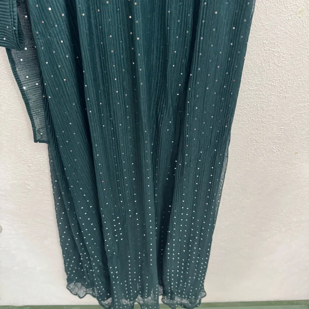 NEW Baltic Born Helen Sleeveless Sparkle Gown in Emerald Size Large - Image 8