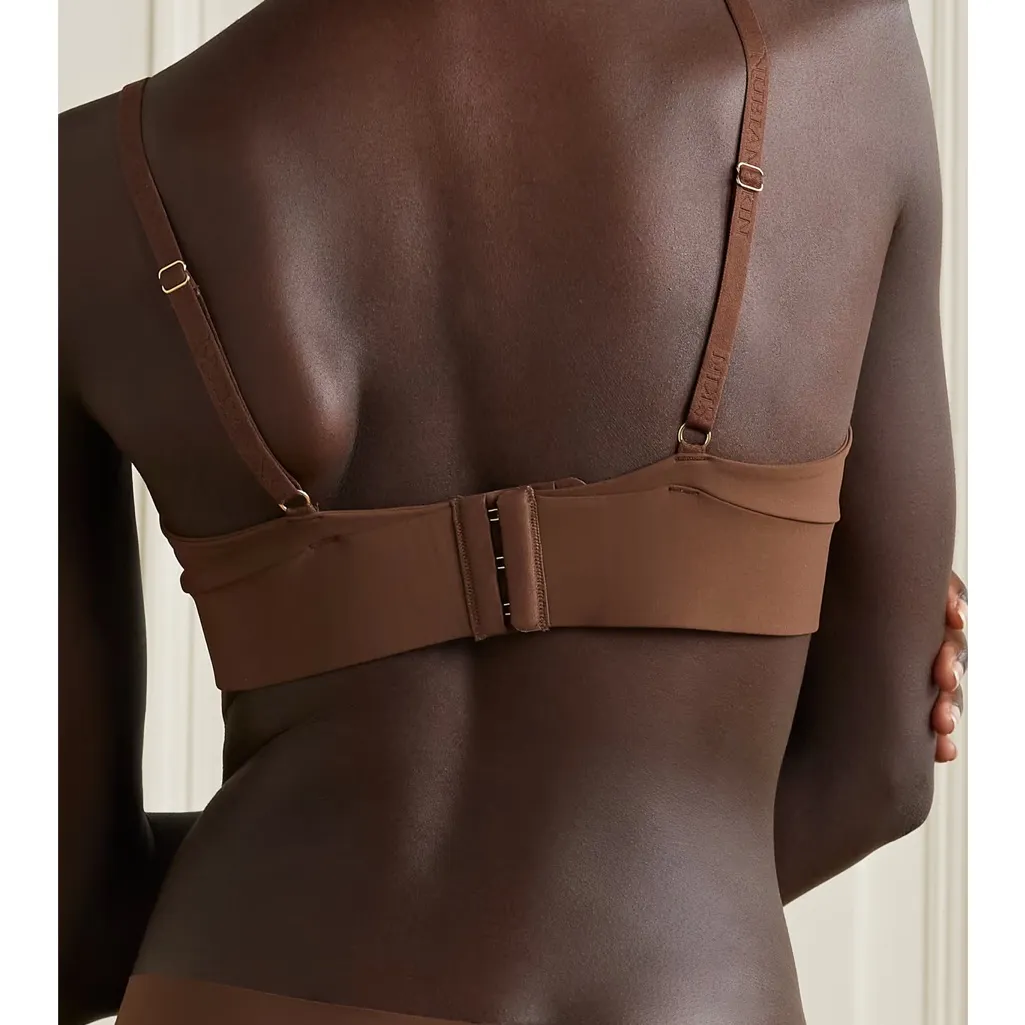 Nubian Skin Wireless Bra Brown Size XXL - Image 2