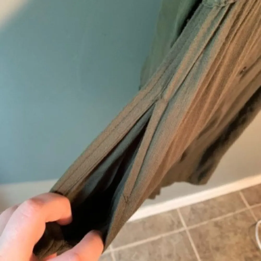 BDG Urban Outfitters Button Down Shirt Dress Green - Image 4