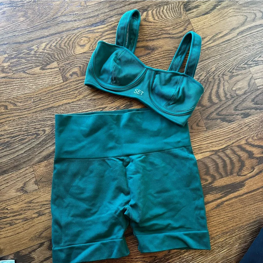 SET Active Teal Activewear Performance Short | Biker Short | Yoga | Training - Image 12