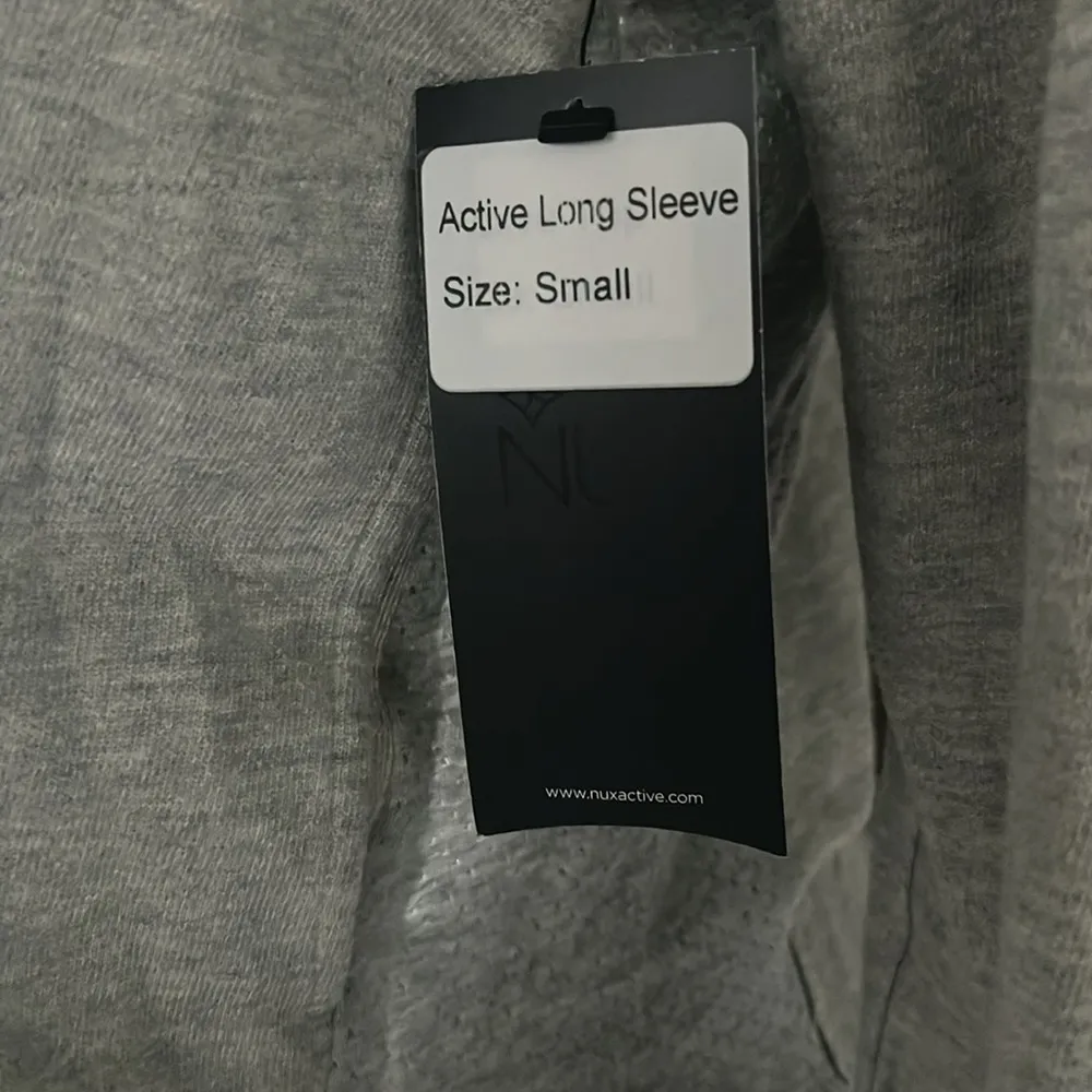 NUX Hoodie Long Sleeve Cardigan Sweatshirt, Size Small New w/Tag Gray - Image 4
