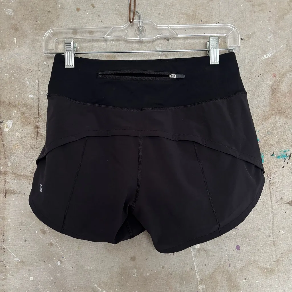 Lululemon Speed Up Mid-Rise Short 4", Black - Image 3