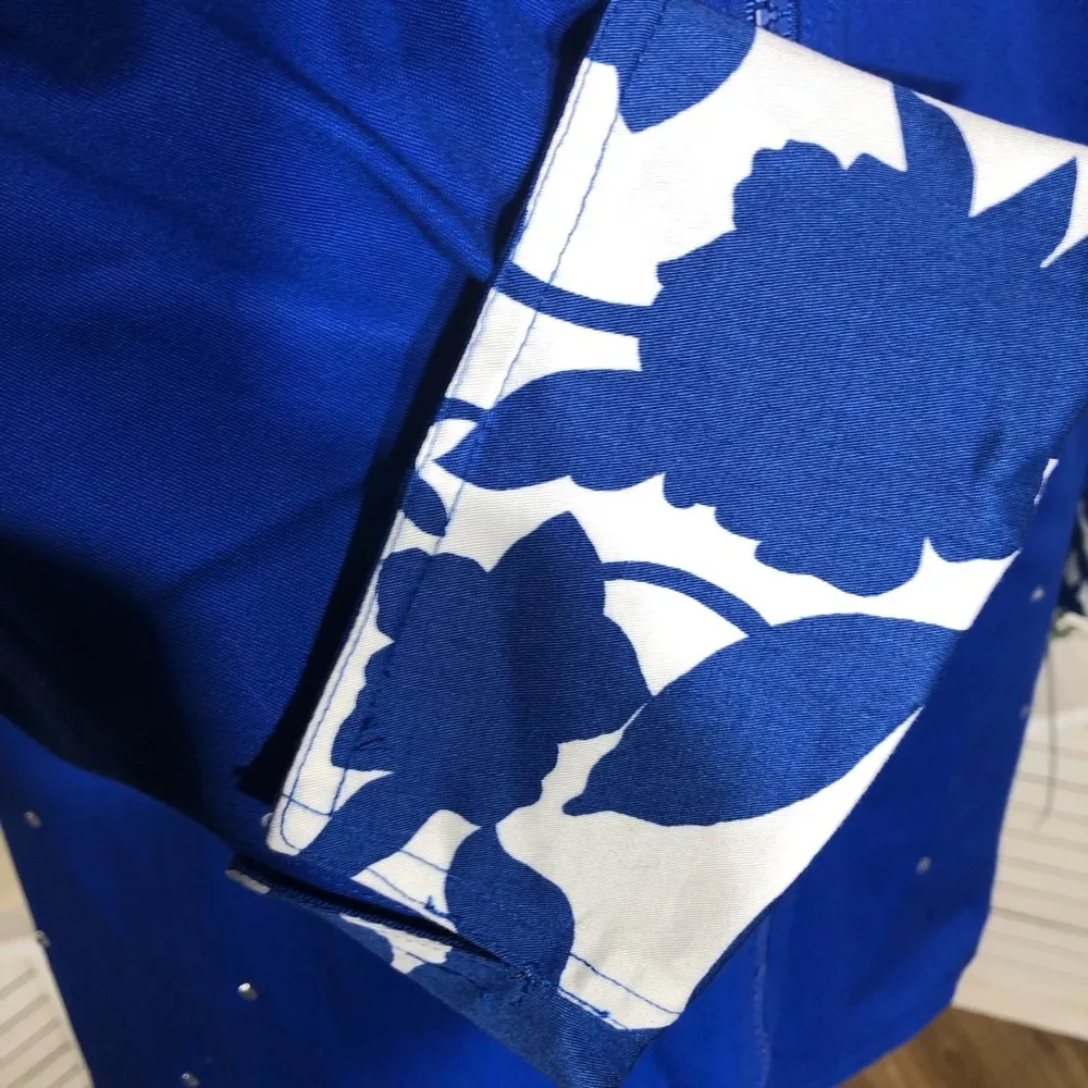 Quacker Factory Reversible Jacket Beaded Royal Blue 3X - Image 13