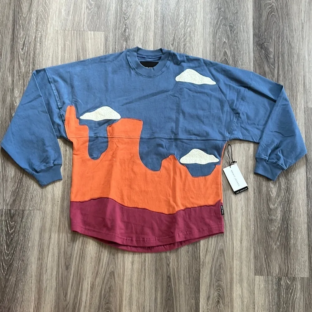 Spirit Jersey Badlands Unisex Long Sleeve Top Small Multicolor Tee Shirt - Image 2