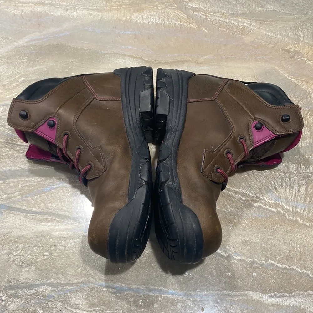 WOLVERINE Waterproof, Slip and Oil Resistant Work Boots Size 11 Brown - Image 2