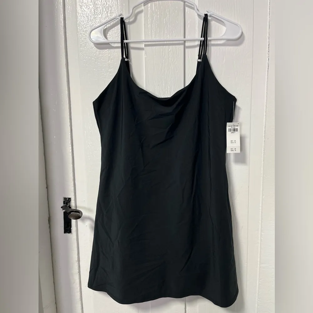NWT Abercrombie & Fitch Petite Traveler Mini Dress in Black onyx size large - Image 3