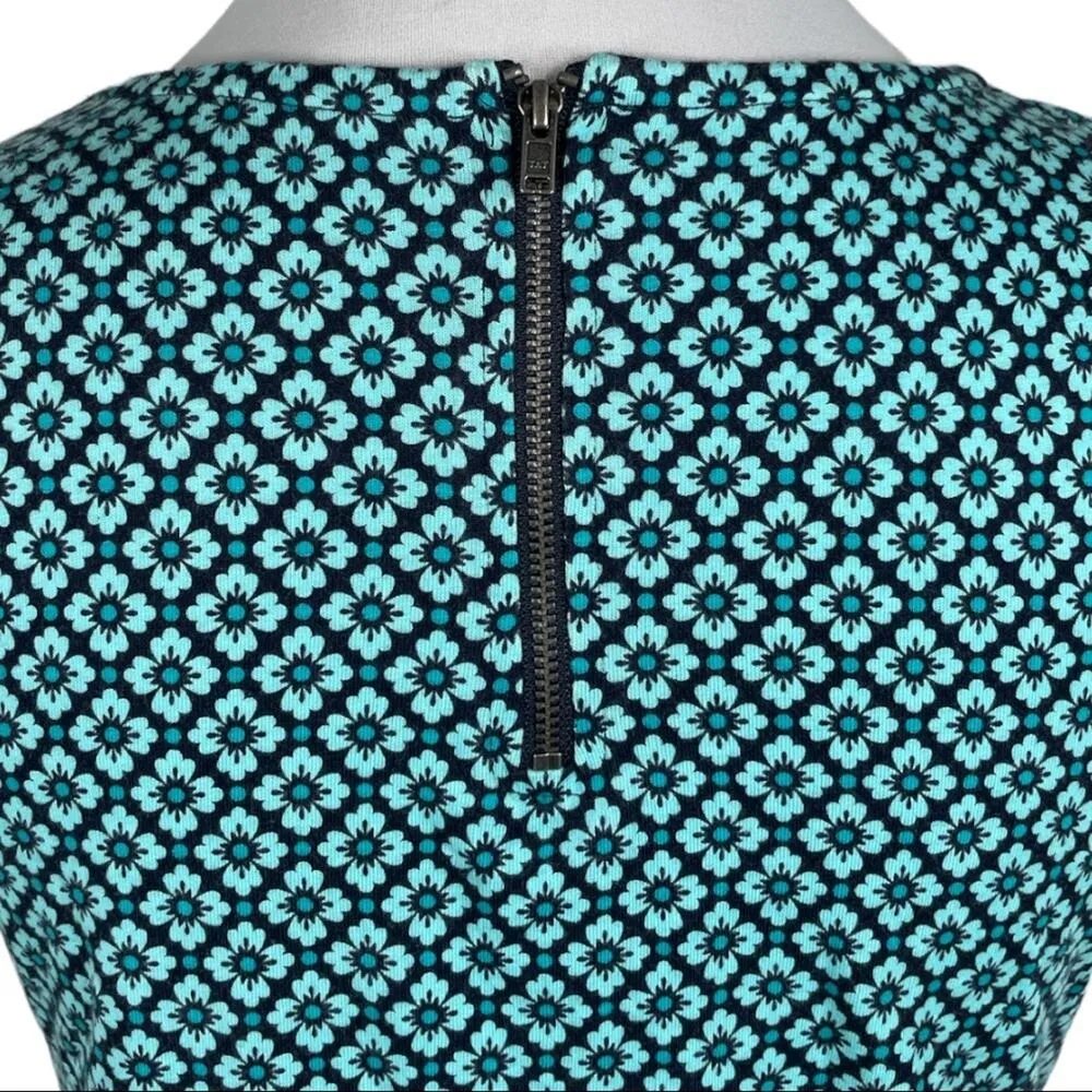 Ann Taylor LOFT Floral Shirt Blue Size Petite Small - Image 6