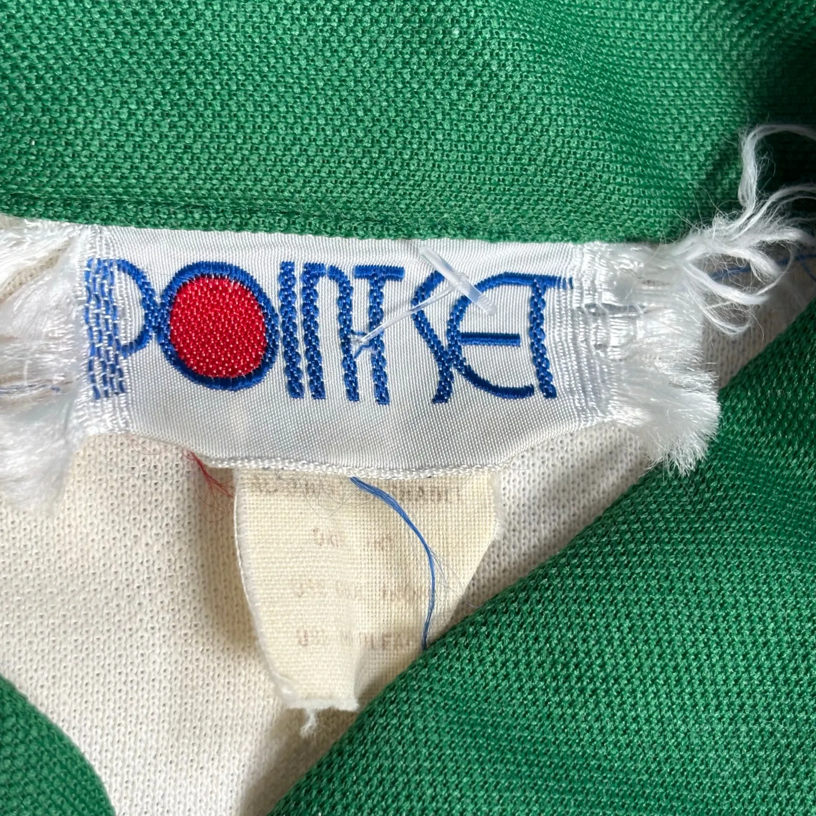 Vintage 70s Pointet White Track Jacket Rainbow Stripe Zip Up Retro Roller Disco - Image 7