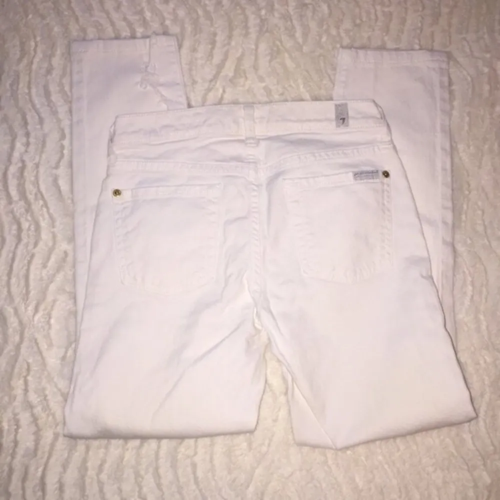 7 for all Mankind the Slim Cigarette Embellished White - Image 4