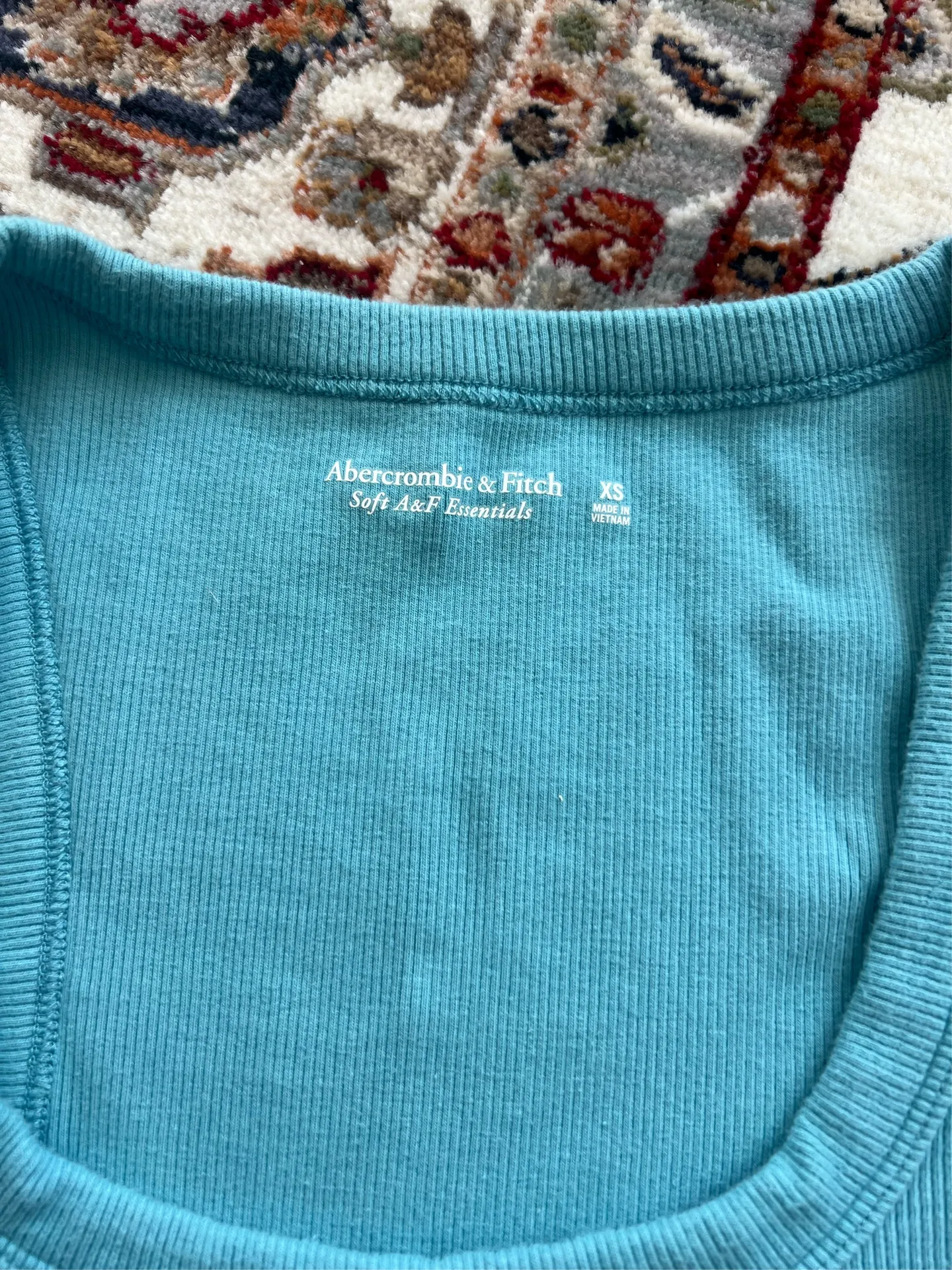 Abercrombie Blue Ribbed Bodysuit - Image 2