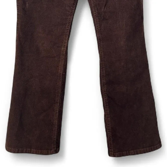 Womens Corduroy Pants Size 8 Chocolate Brown‎ Bootcut Flared Fall Warm Cozy - Image 4