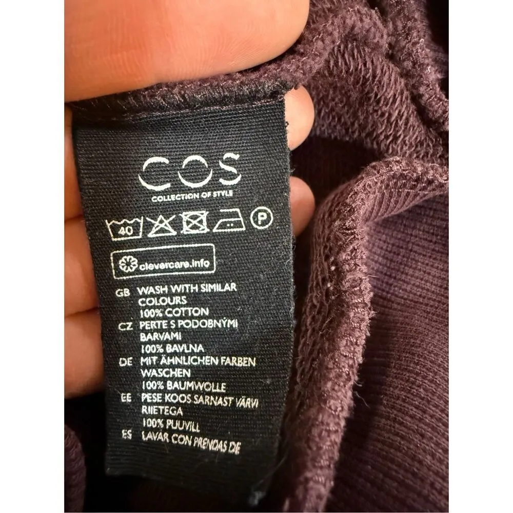 COS Women’s Plum Purple Long Sleeve Blouse Sz M - Image 4