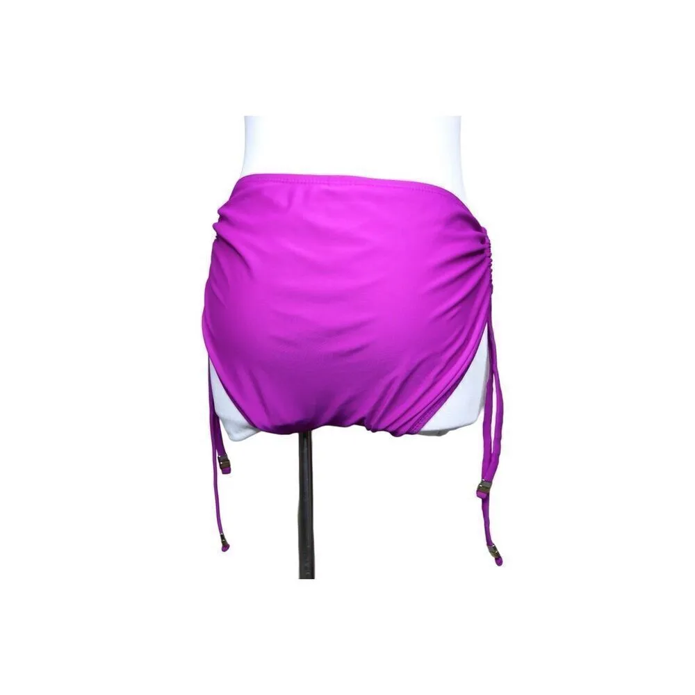 Catalina  Orchid‎ Burst Drawstring Sides Swim Hipster Bottom sz MEDIUM (8-10) - Image 4