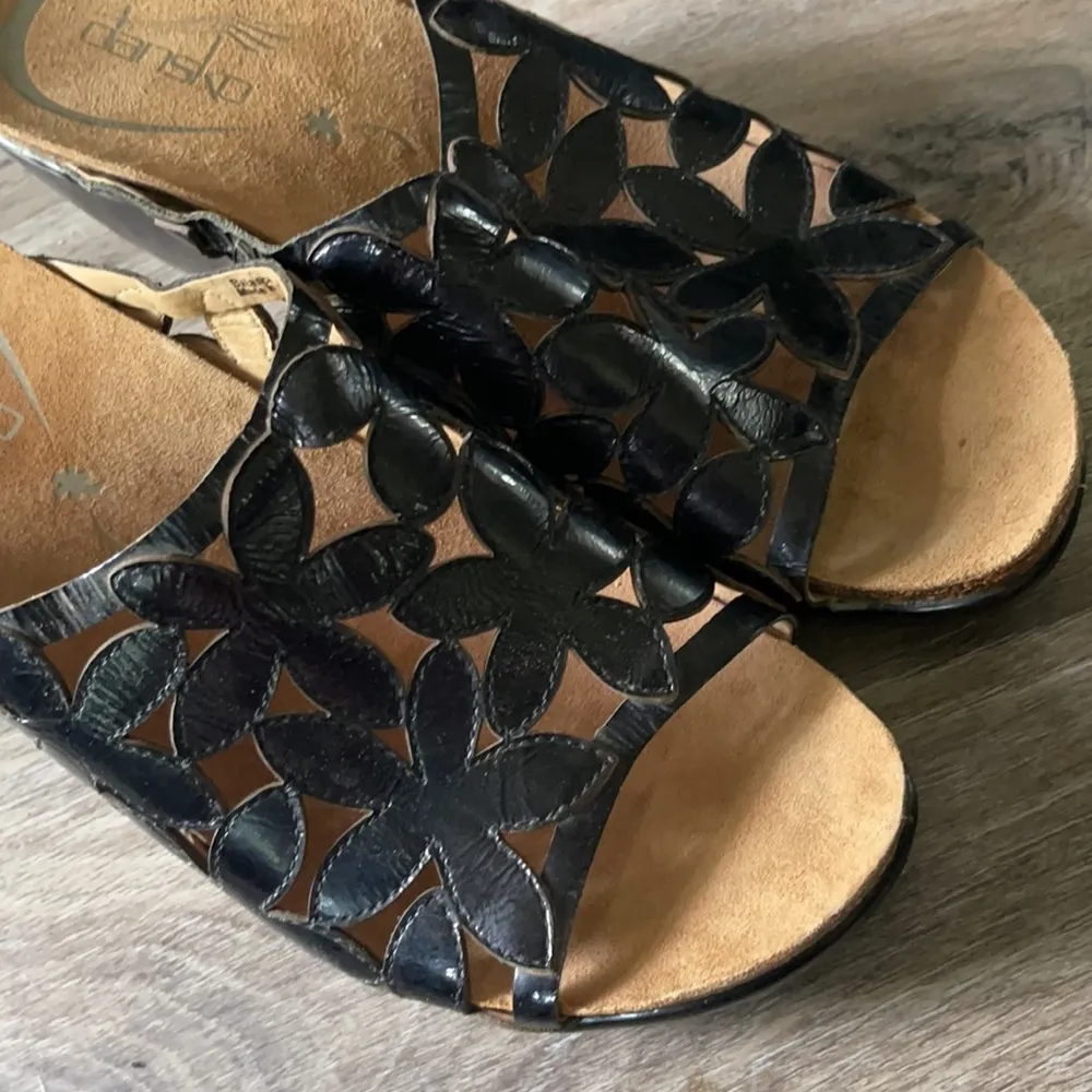 Dansko Leather Heeled Sandals Size 41 (US 10.5-11) - Image 6