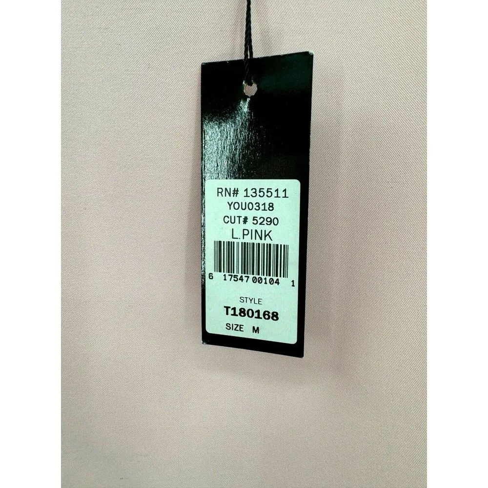 WHY DRESS‎ Pink With Size Medium Accordion Pleated Back Zip Girly Feminine - Image 3