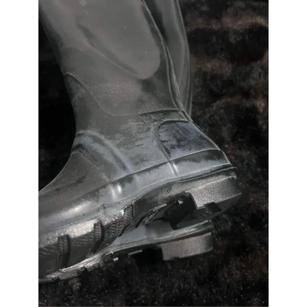 Hunter Gloss Tall Black Rubber Rain Boots Women’s Size 8 - Image 6
