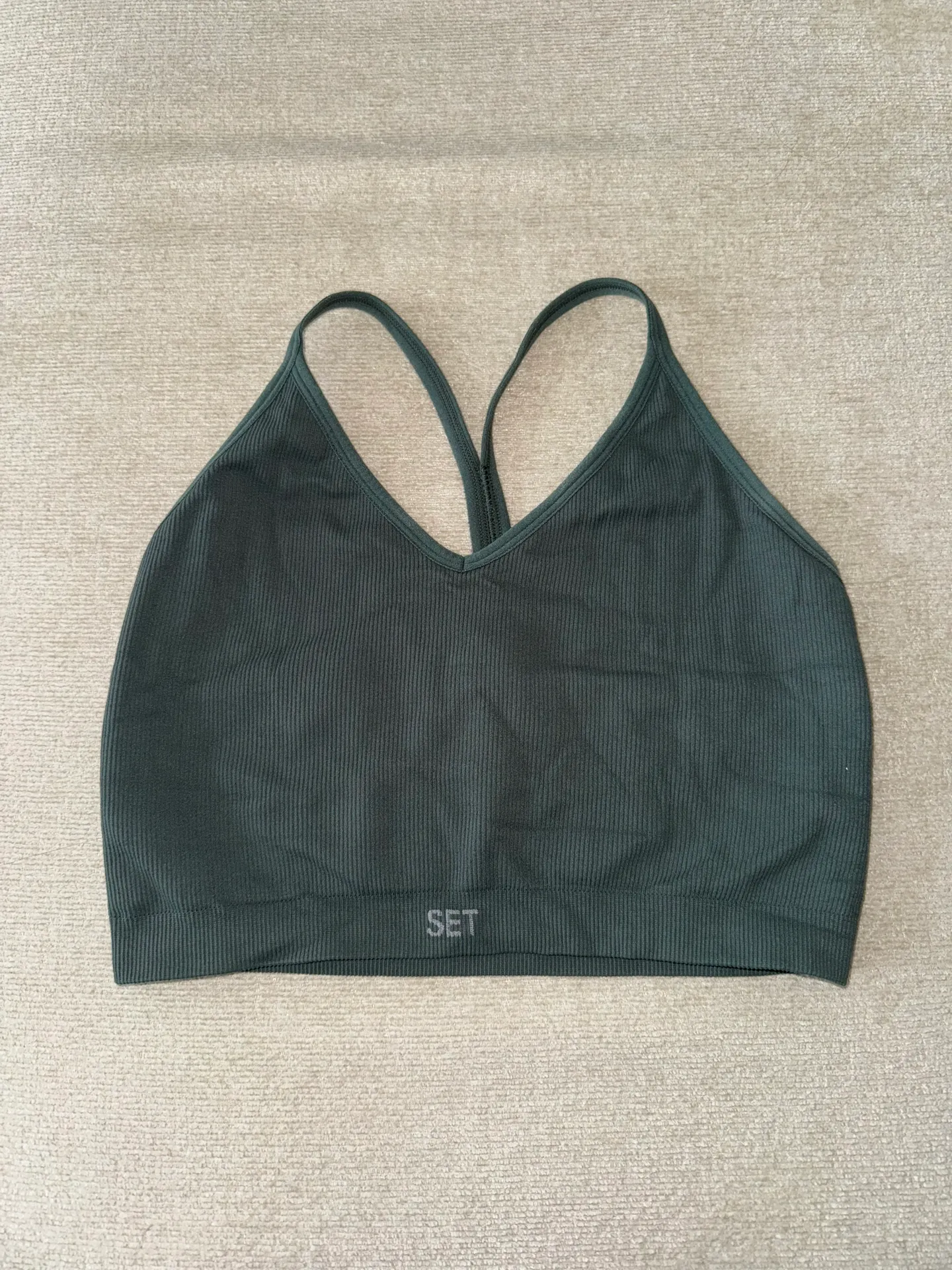 Set Active Ribbed V Top - Image 2