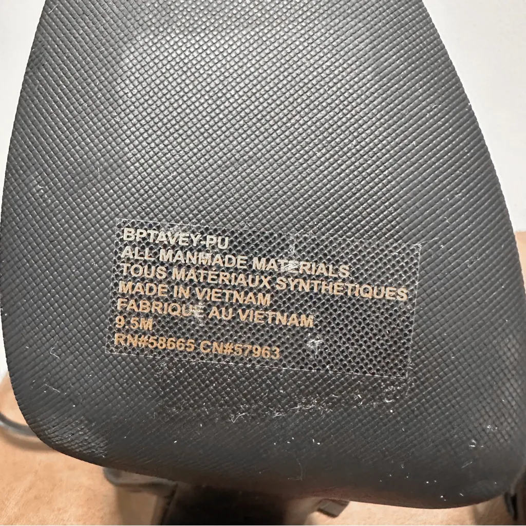 NEW BP. Tavey Ankle Strap Sandal Strappy Platform Cocktail Vegan Black sz 9.5 - Image 11